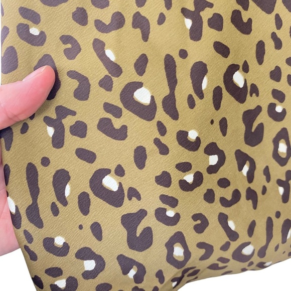 Urban Outfitters Mallory Leopard Print Cowl Neck Slip Dress Sz M Back Zip - Picture 4 of 15